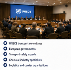 UNECE and international transport authorities managing ADR dangerous goods regulations